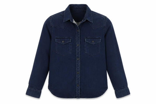 Gap Men’s Blue Denim Long Sleeve Button-Up Shirt Size S