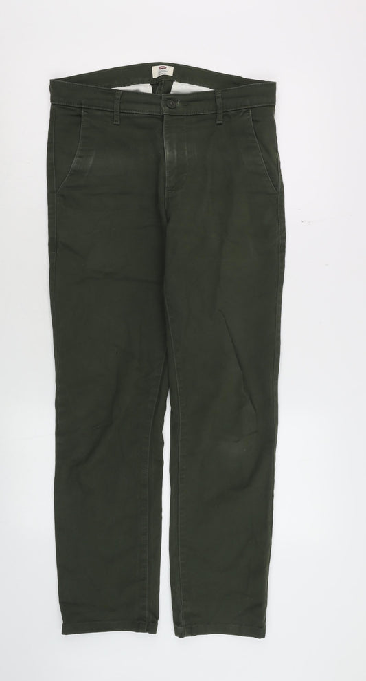 Levi's Men's Green 511 Slim XX Chino Trousers W30 L34