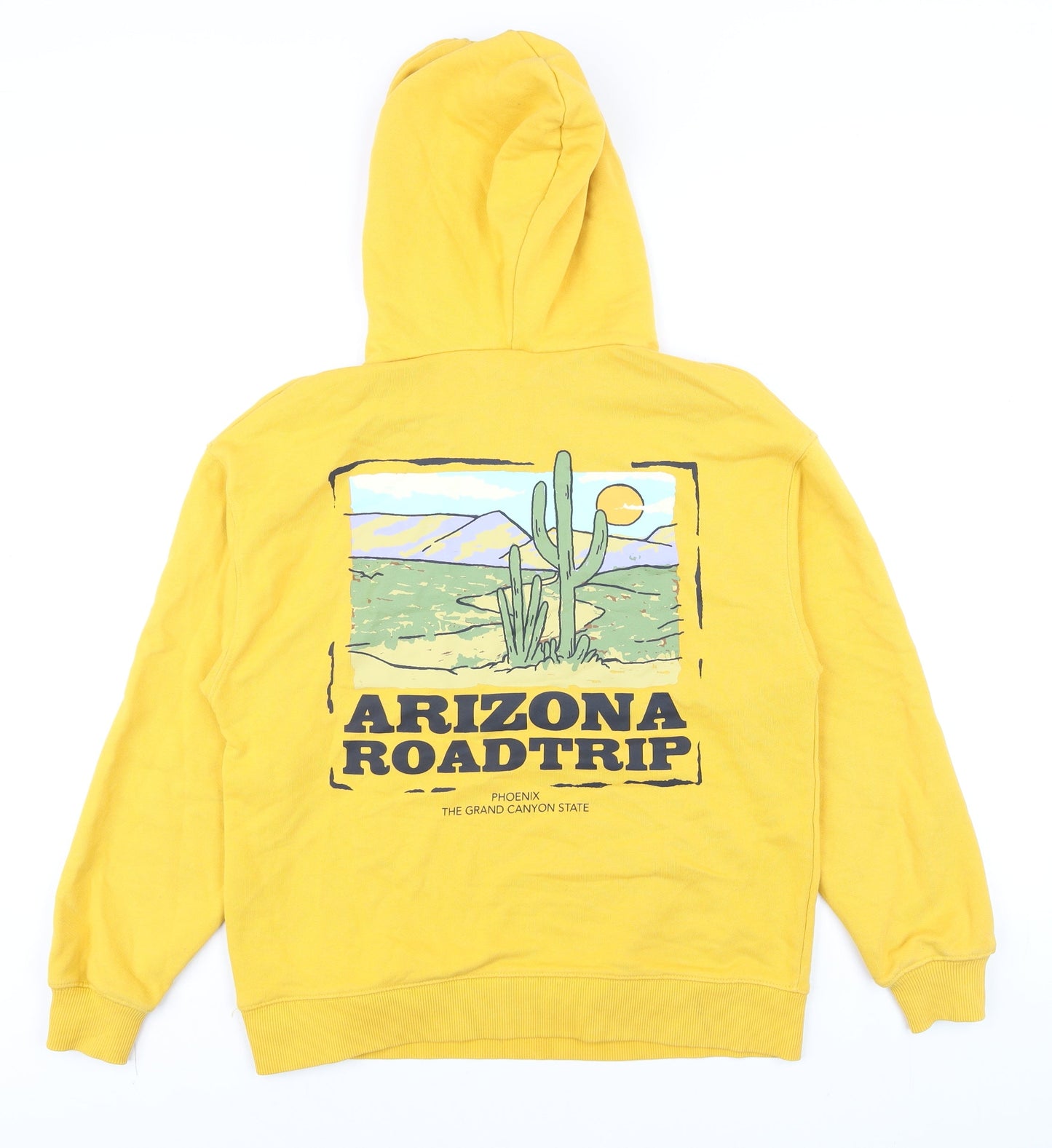 Zara Boys Yellow Arizona Roadtrip Pullover Hoodie Size 13-14 Years