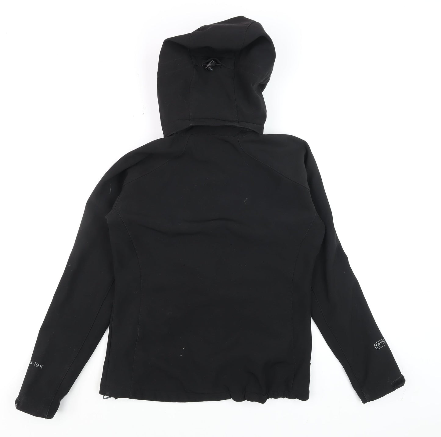 Trespass Men's Black Soft Shell Waterproof Hooded Jacket Size S