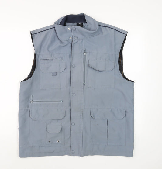 Pegasus Mens Grey Polyester Bodywarmer Waistcoat M Outdoor Casual