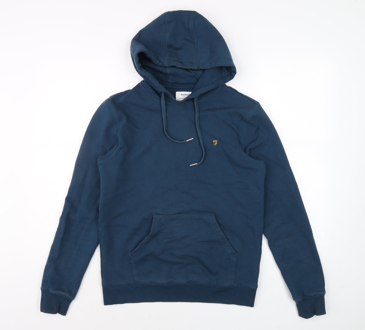 Farah Men's Blue XS Pullover Hoodie Cotton Long Sleeve