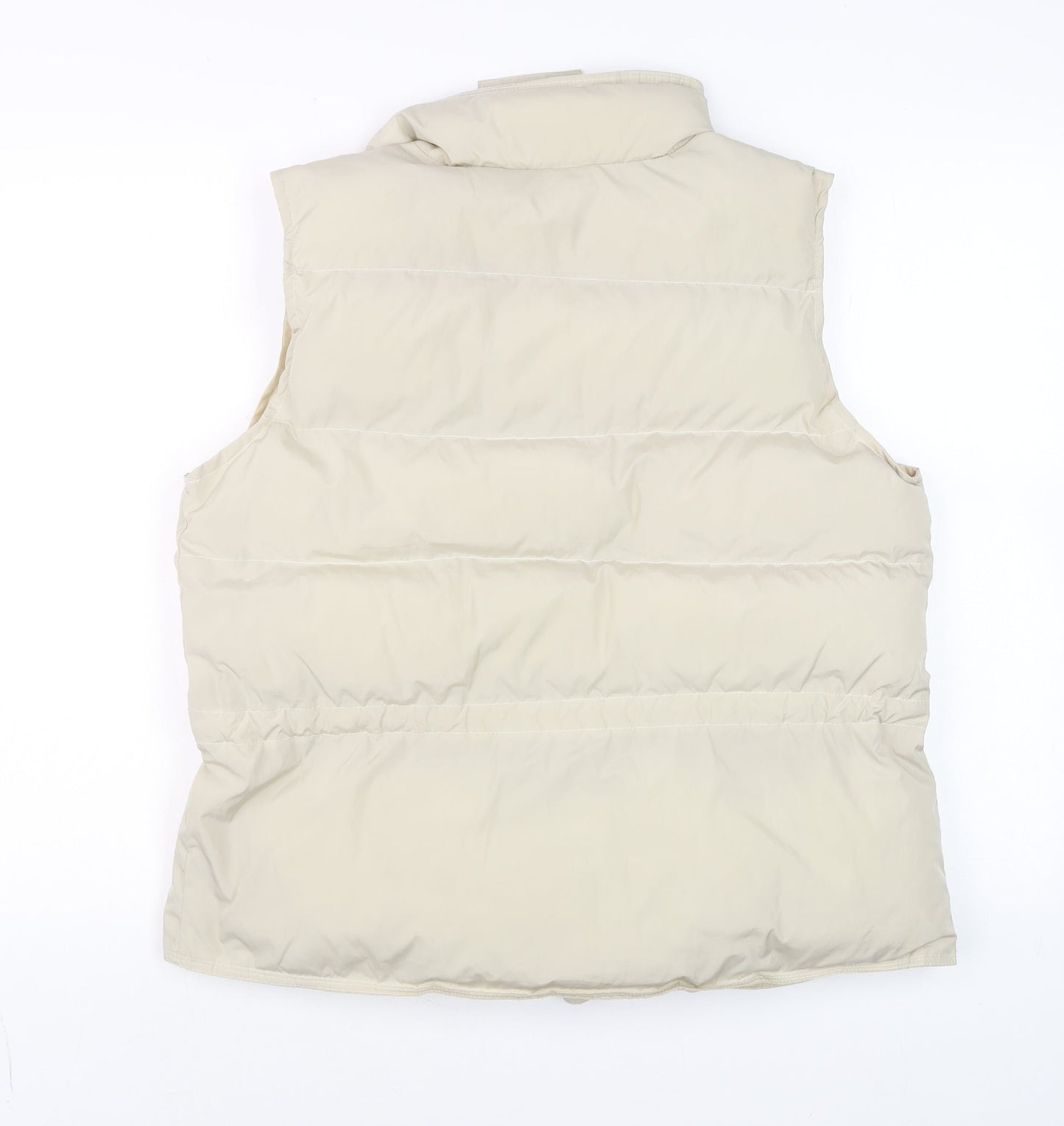 Laetitia Mem Men's Beige Puffer Waistcoat Vest S Regular Fit Outdoor