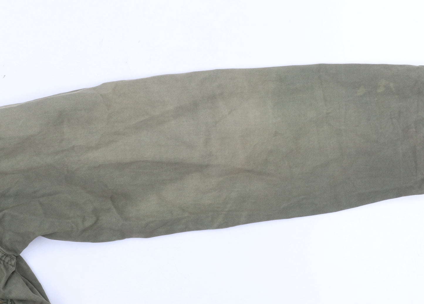 American Eagle Outfitters Women Green Cotton Parka Jacket S
