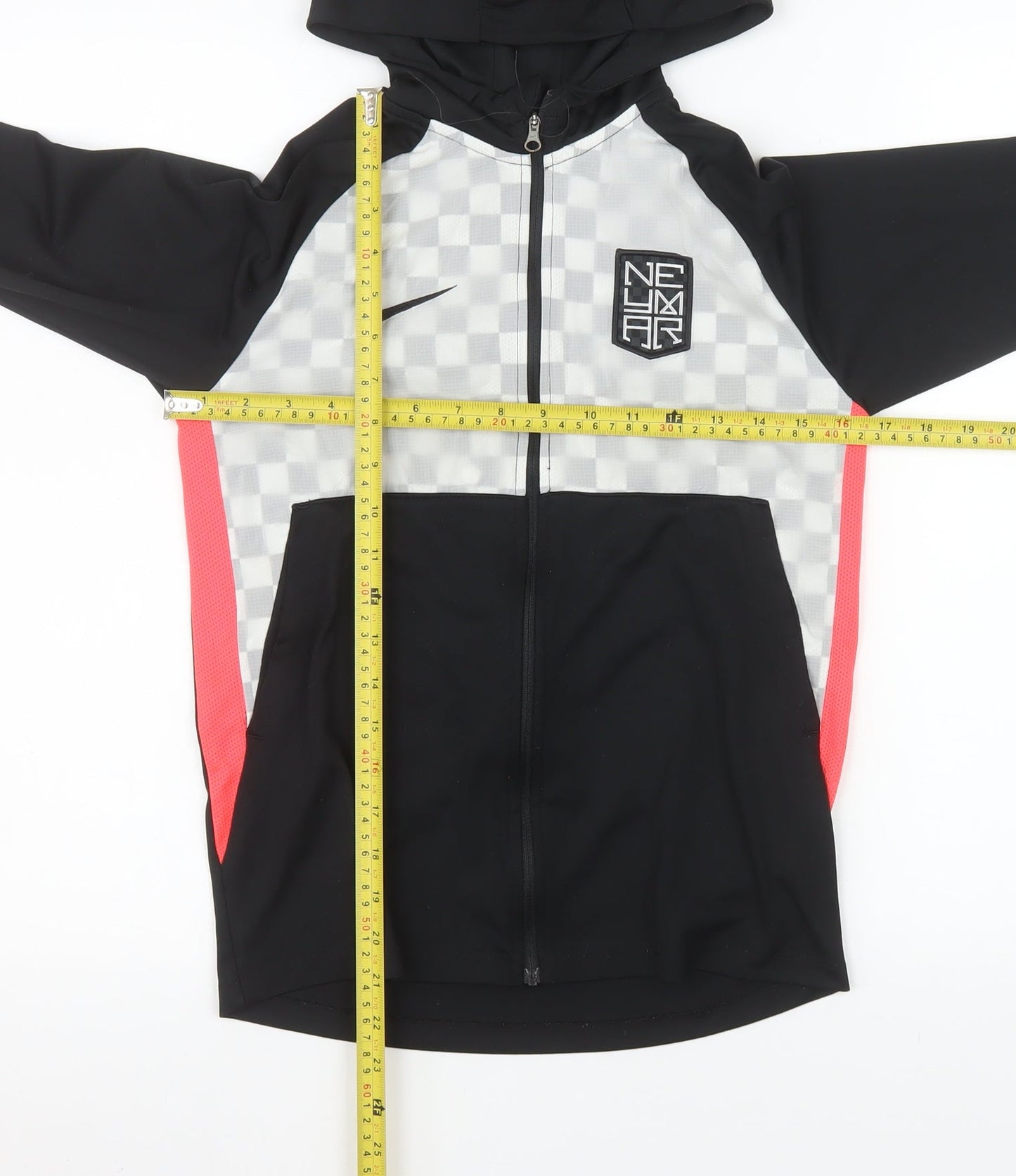 Nike Boys Black Neymar Dri-FIT Hooded Full Zip Track Jacket Size M