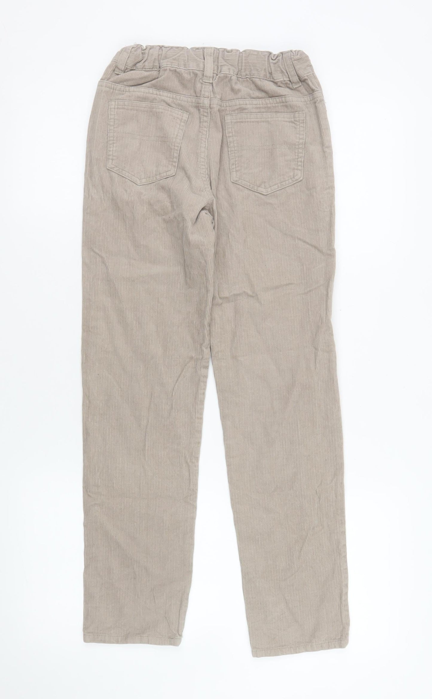 John Lewis Boys Beige Corduroy Chino Trousers 11 Years Elastic Waist