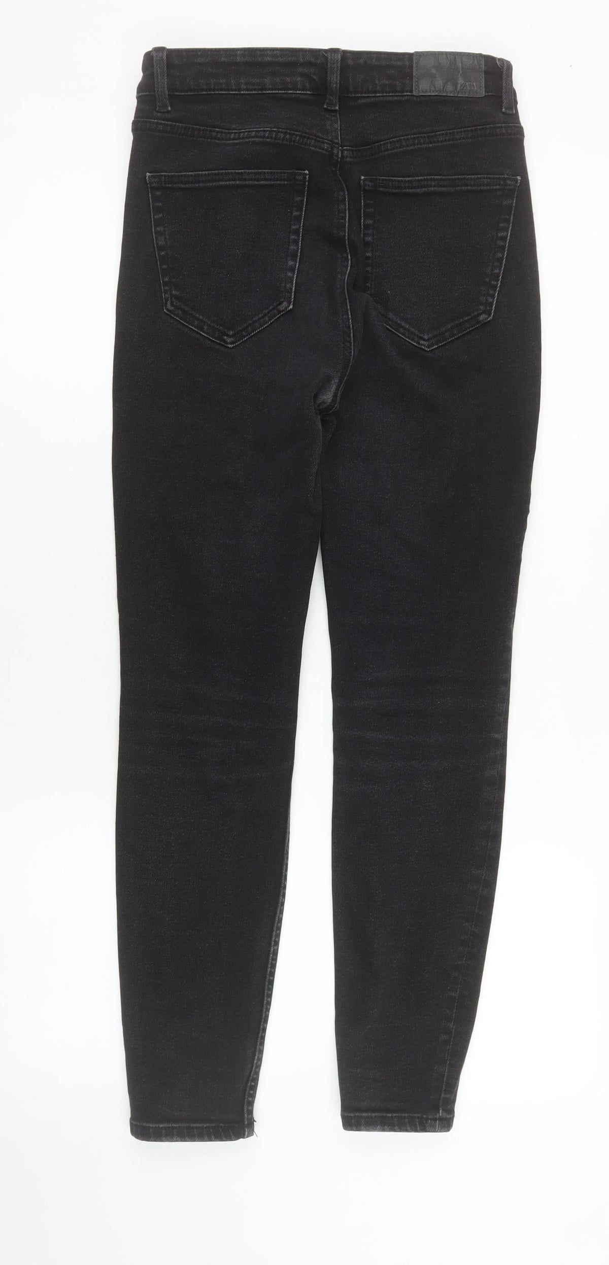 Zara Women Black Skinny Jeans Size 8 Slim Fit Denim
