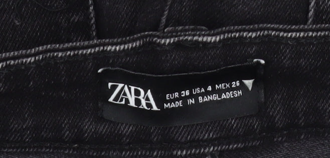 Zara Women Black Skinny Jeans Size 8 Slim Fit Denim