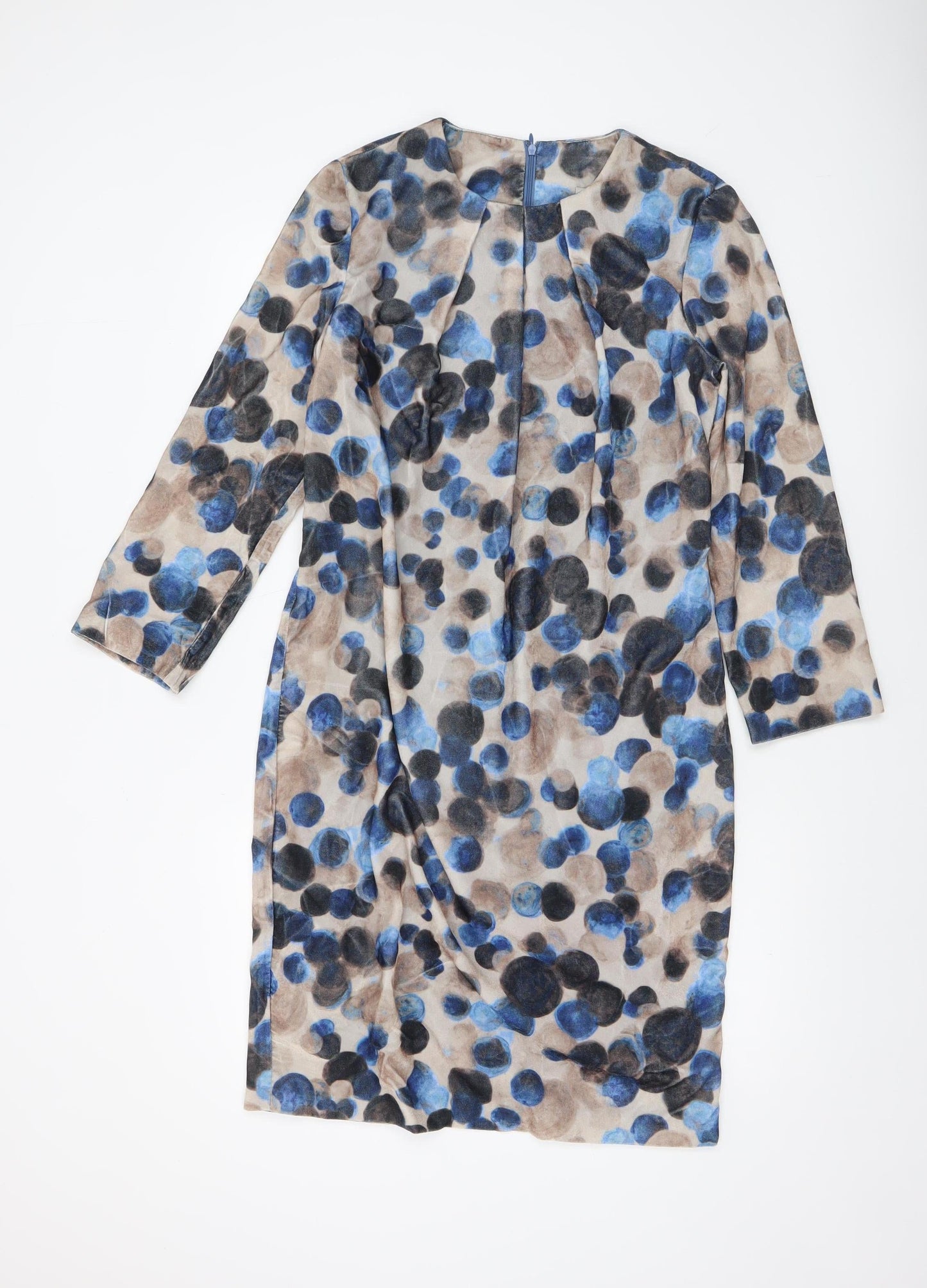 Alba Conde Women Multicoloured Size 12 Sheath Knee Length Dress