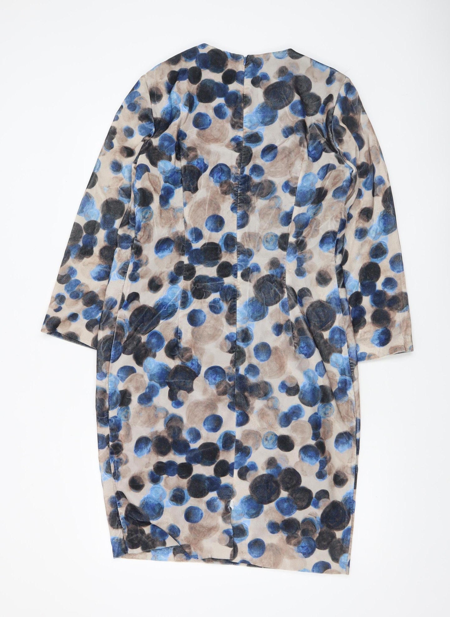 Alba Conde Women Multicoloured Size 12 Sheath Knee Length Dress