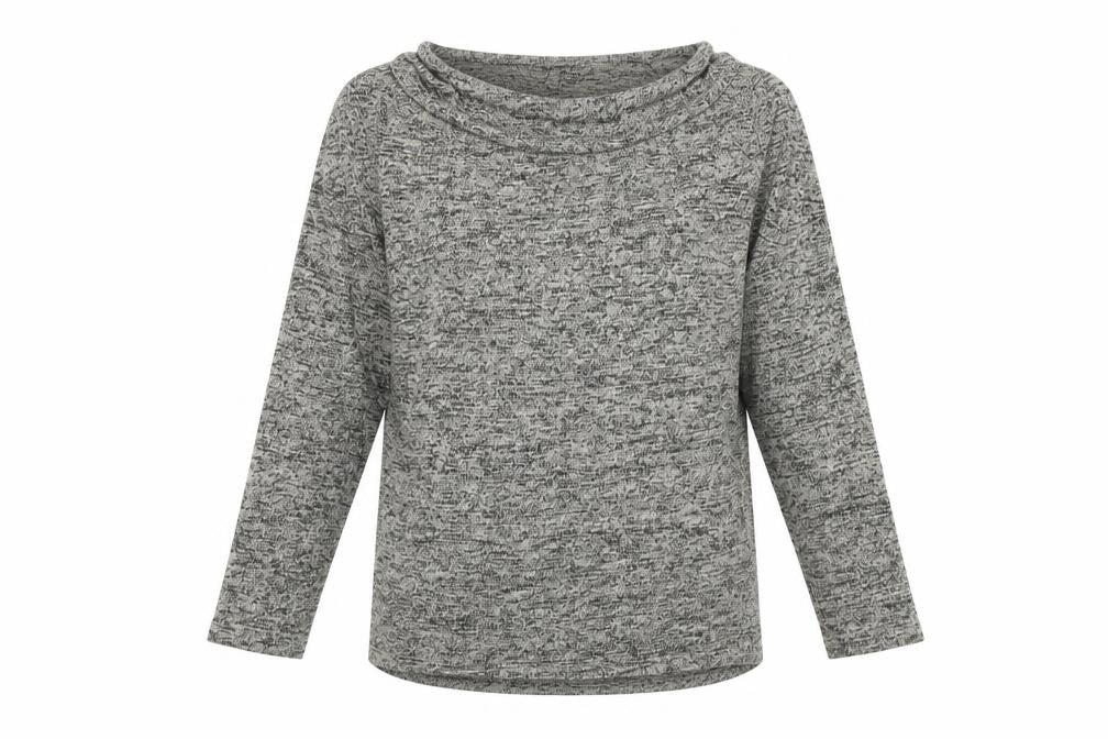 ONLY Women’s Grey Cowl Neck Knit Pullover Jumper L