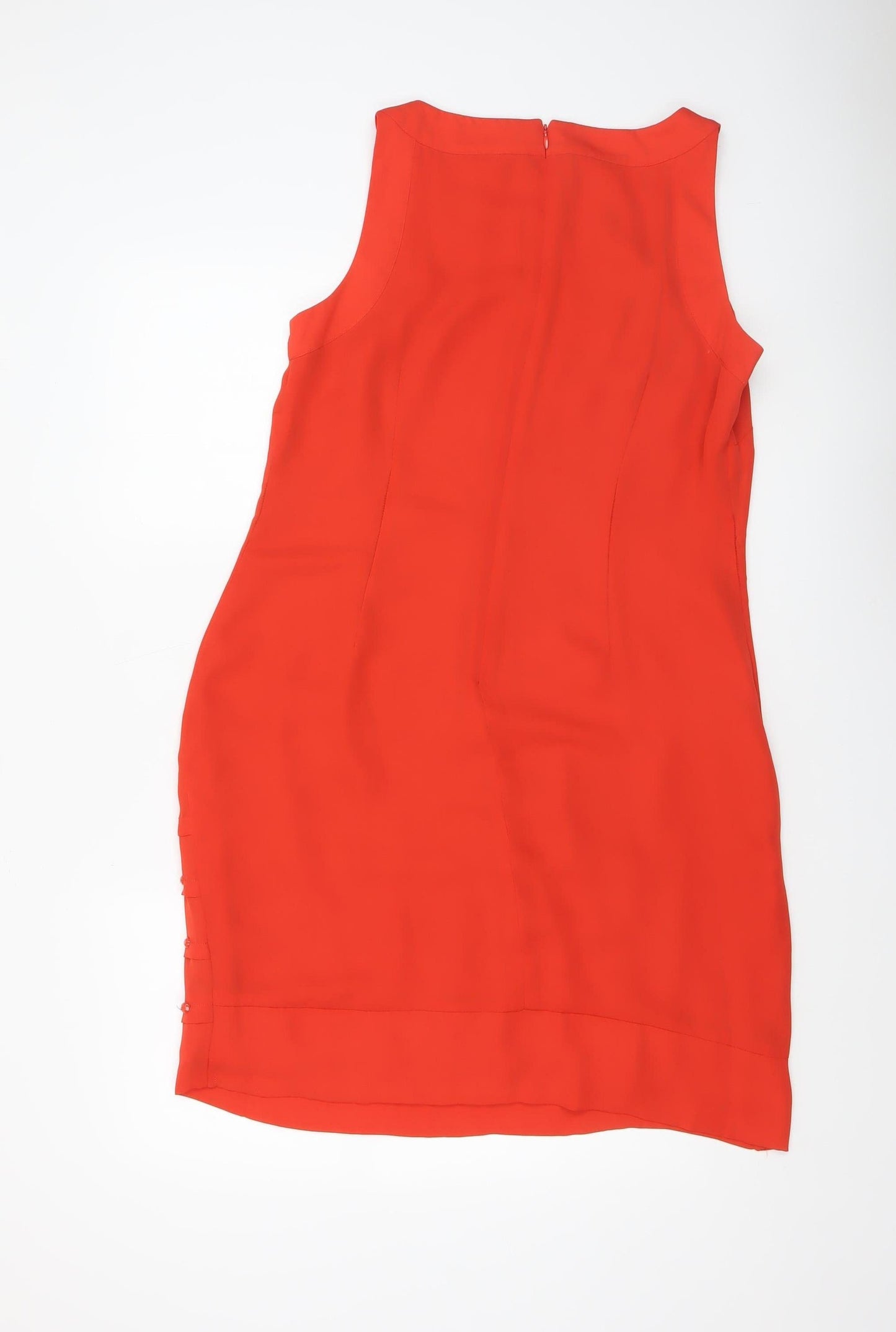 Gallery Women Red Sleeveless Sheath Knee Length Dress UK 14