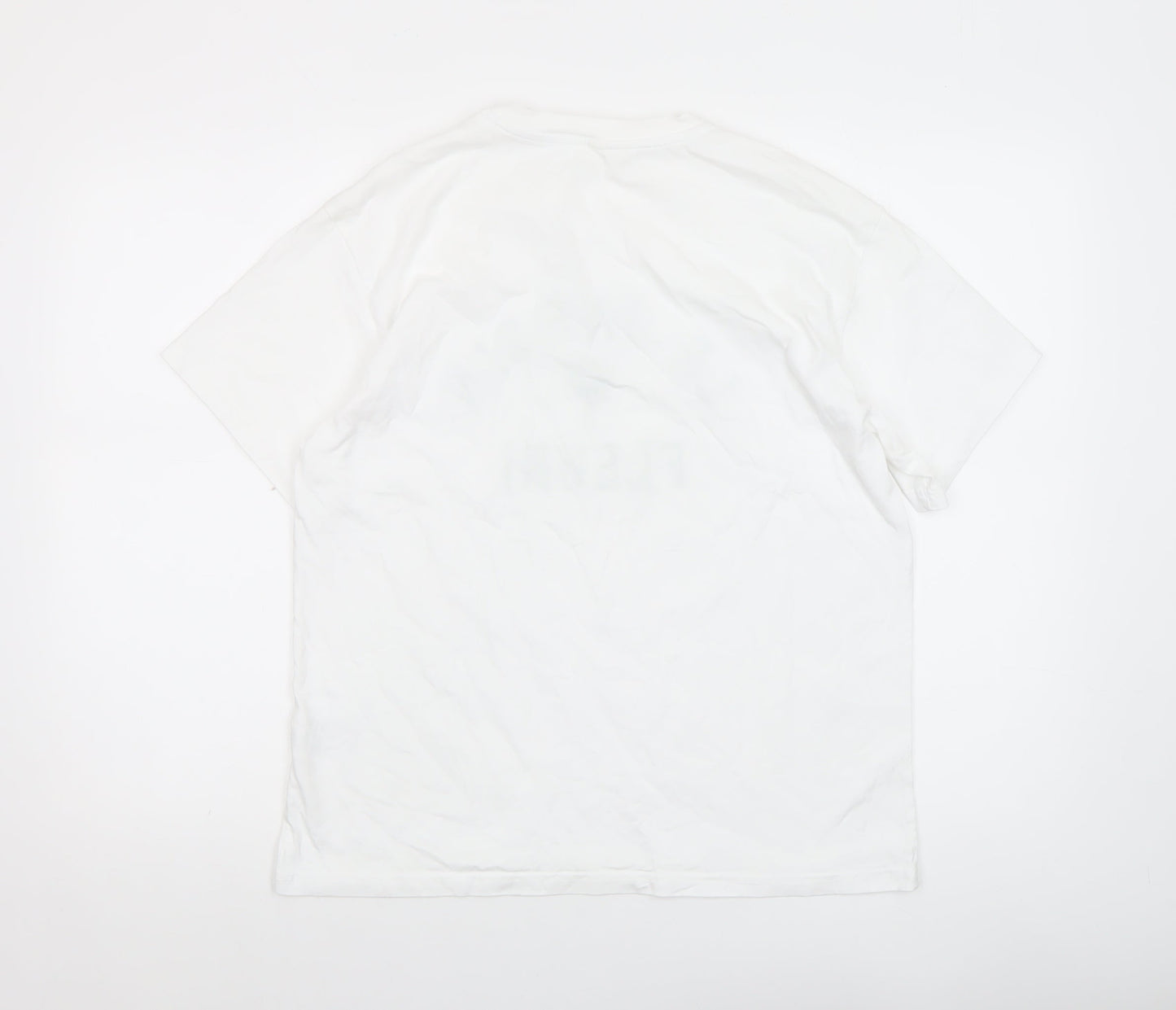 H&M Women's White Short Sleeve 'Le Jardin Fleuri' T-Shirt Size S
