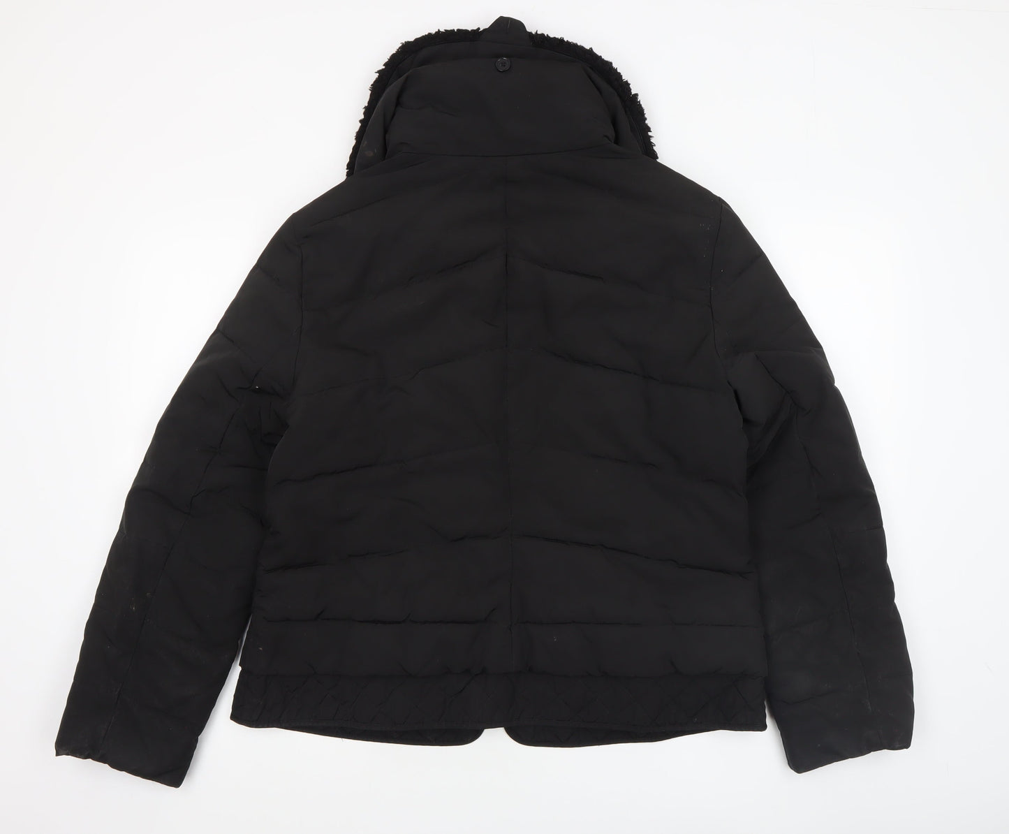 Karen Millen Women's Black Size 16 Quilted Puffer Jacket