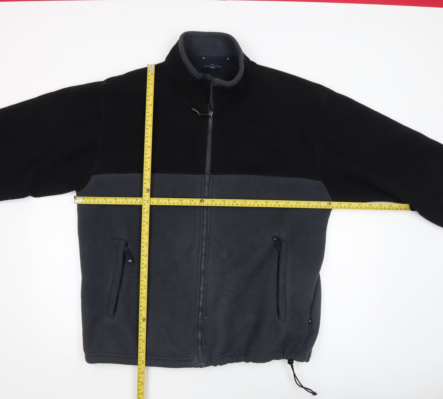 Marks and Spencer Men's Black Mix Fleece Full Zip Jacket L