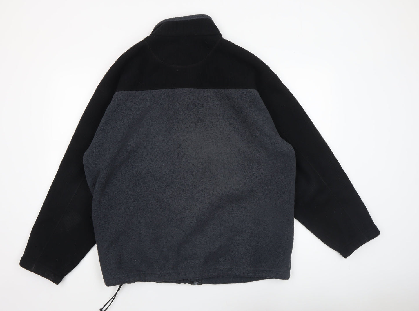 Marks and Spencer Men's Black Mix Fleece Full Zip Jacket L