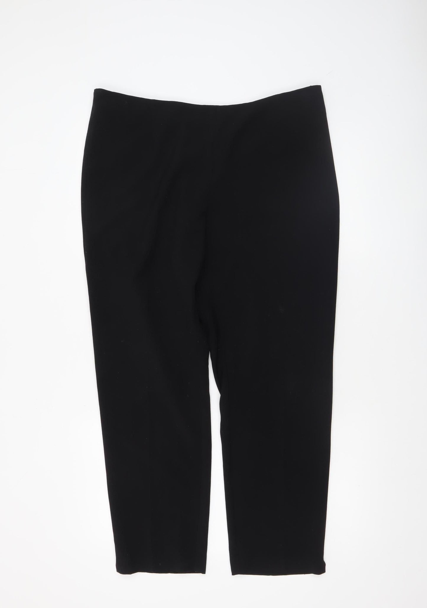 Debenhams Collection Women's Black Size 16 Straight Leg Trousers