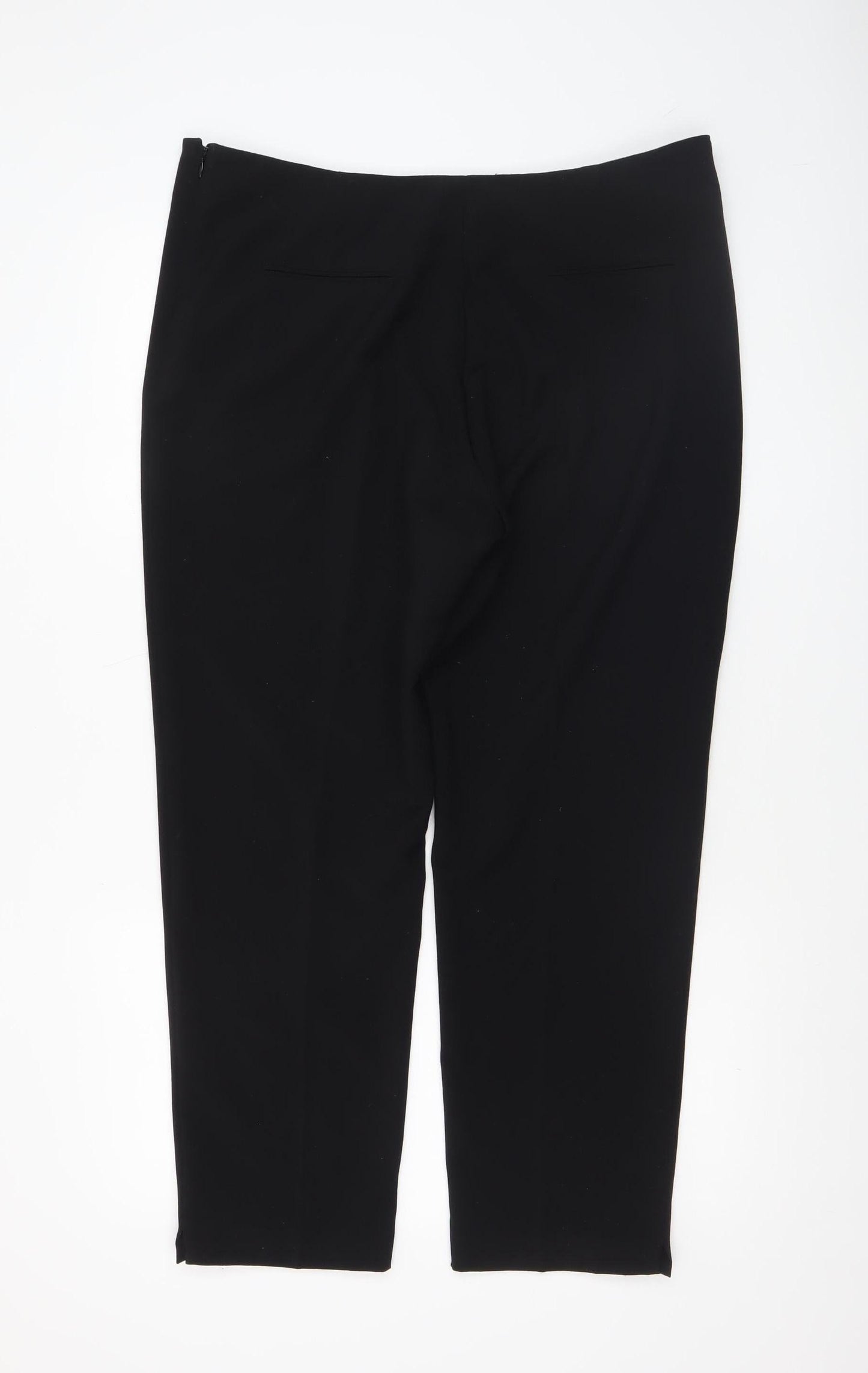 Debenhams Collection Women's Black Size 16 Straight Leg Trousers
