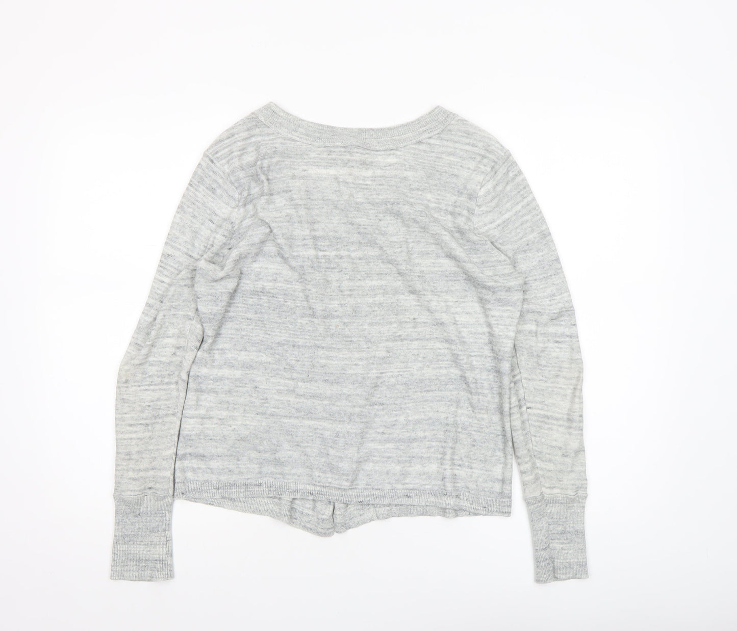 Hush Women’s Grey Full Zip Cotton Knit Jumper Size 12