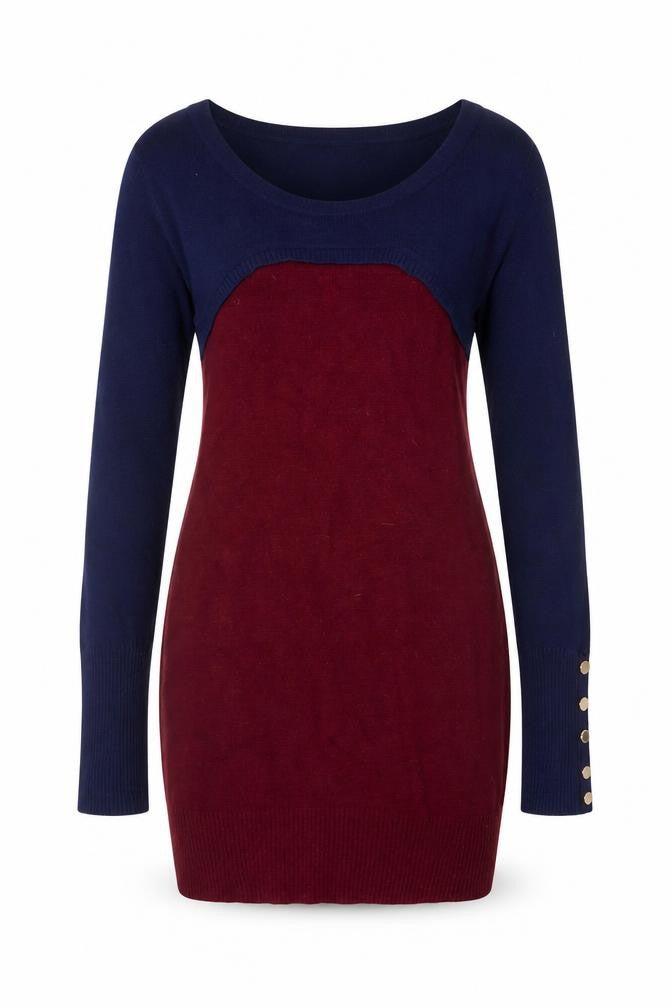 Morgan Women’s Multicoloured Slim Fit Knit Jumper Size 8