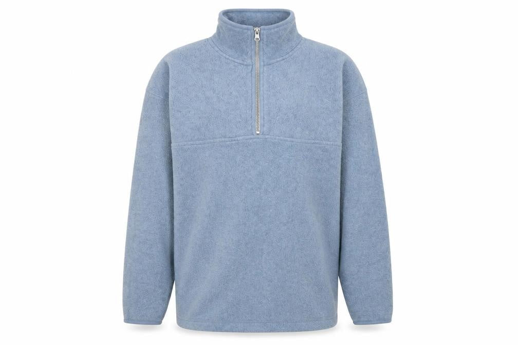 Nouveau Edition Active Men's Blue Fleece 1/4 Zip Pullover Sweatshirt S