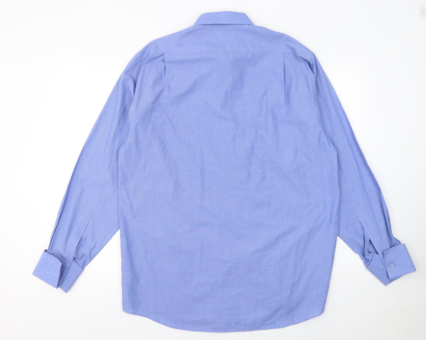 Debenhams Men's Blue Long Sleeve Classic Fit Dress Shirt 16in 41cm