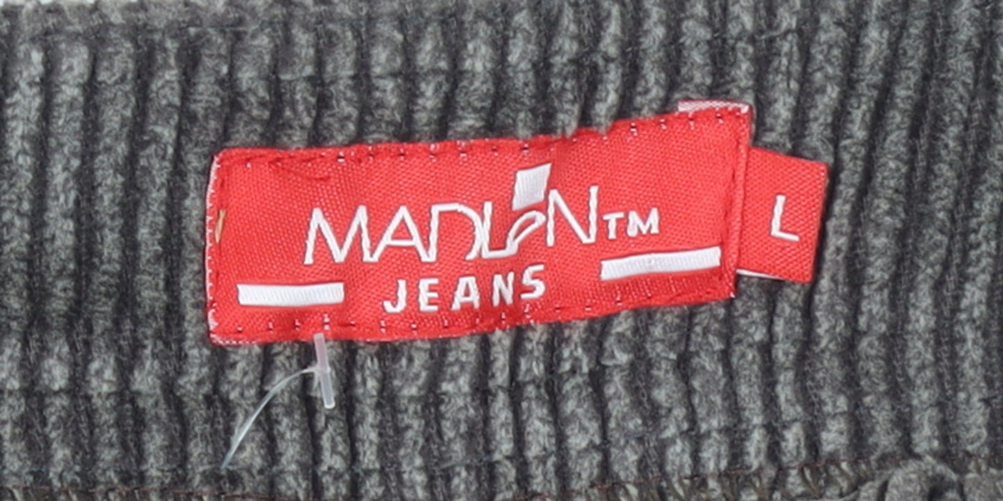 Madlan Jeans Women's Brown Corduroy Flared Trousers Size L