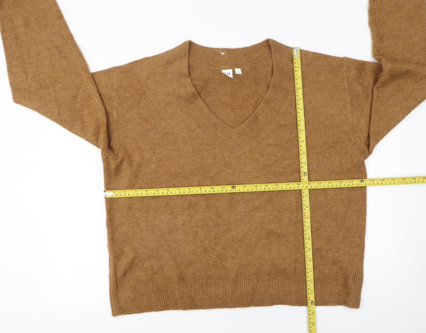 GAP Women’s Brown V-Neck Knit Jumper XL