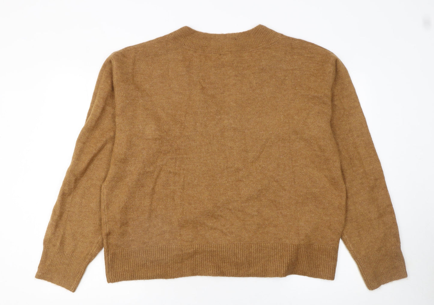 GAP Women’s Brown V-Neck Knit Jumper XL