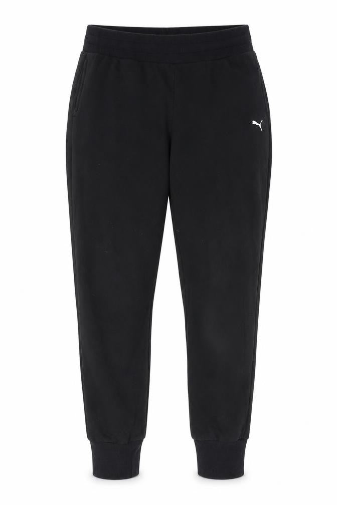 Puma Womens Black M Joggers Sweatpants Cotton Blend Casual