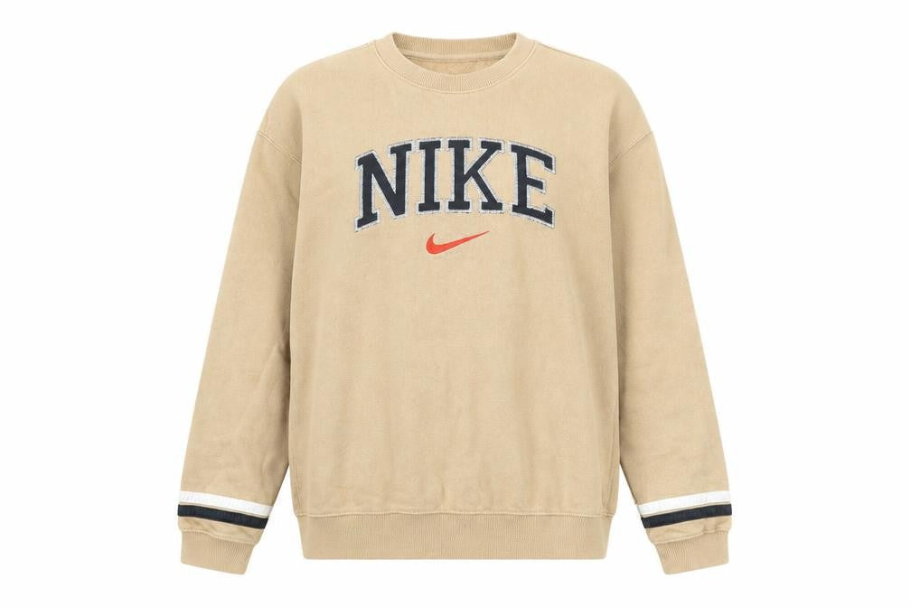 Nike Women’s Beige Cotton Pullover Sweatshirt M