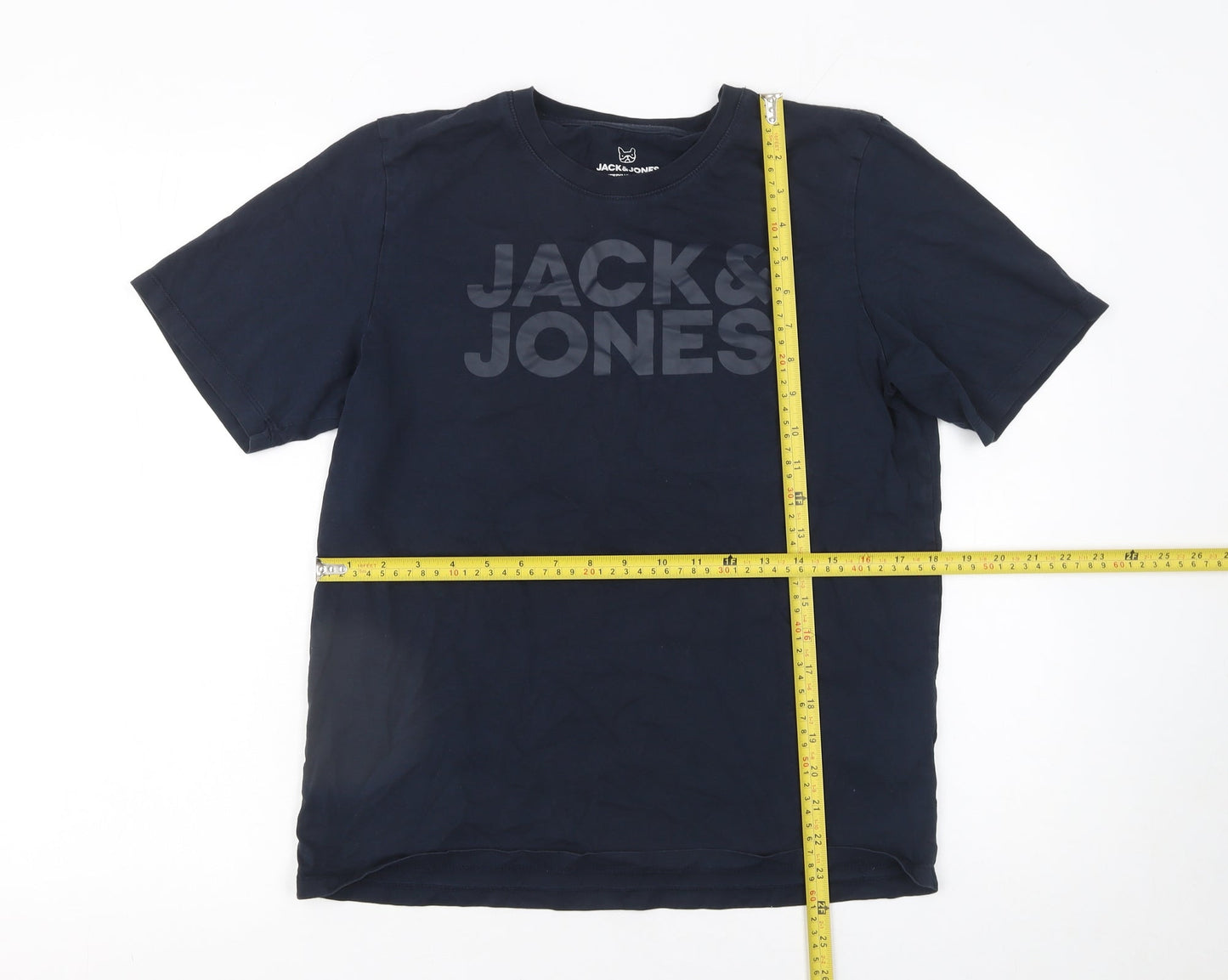 Jack & Jones Boys Blue Logo Organic Cotton T-Shirt 16 Years