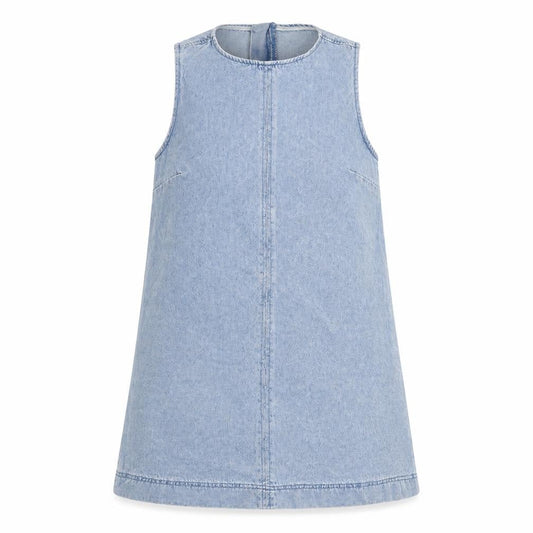 Forever 21 Women Blue Denim Shift Dress Size 10 Sleeveless