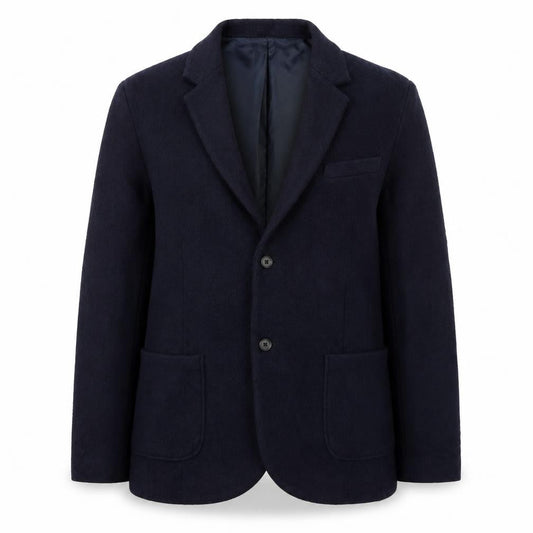 Reiss Women Navy Wool Blazer Jacket Lined L Size Classic Fit
