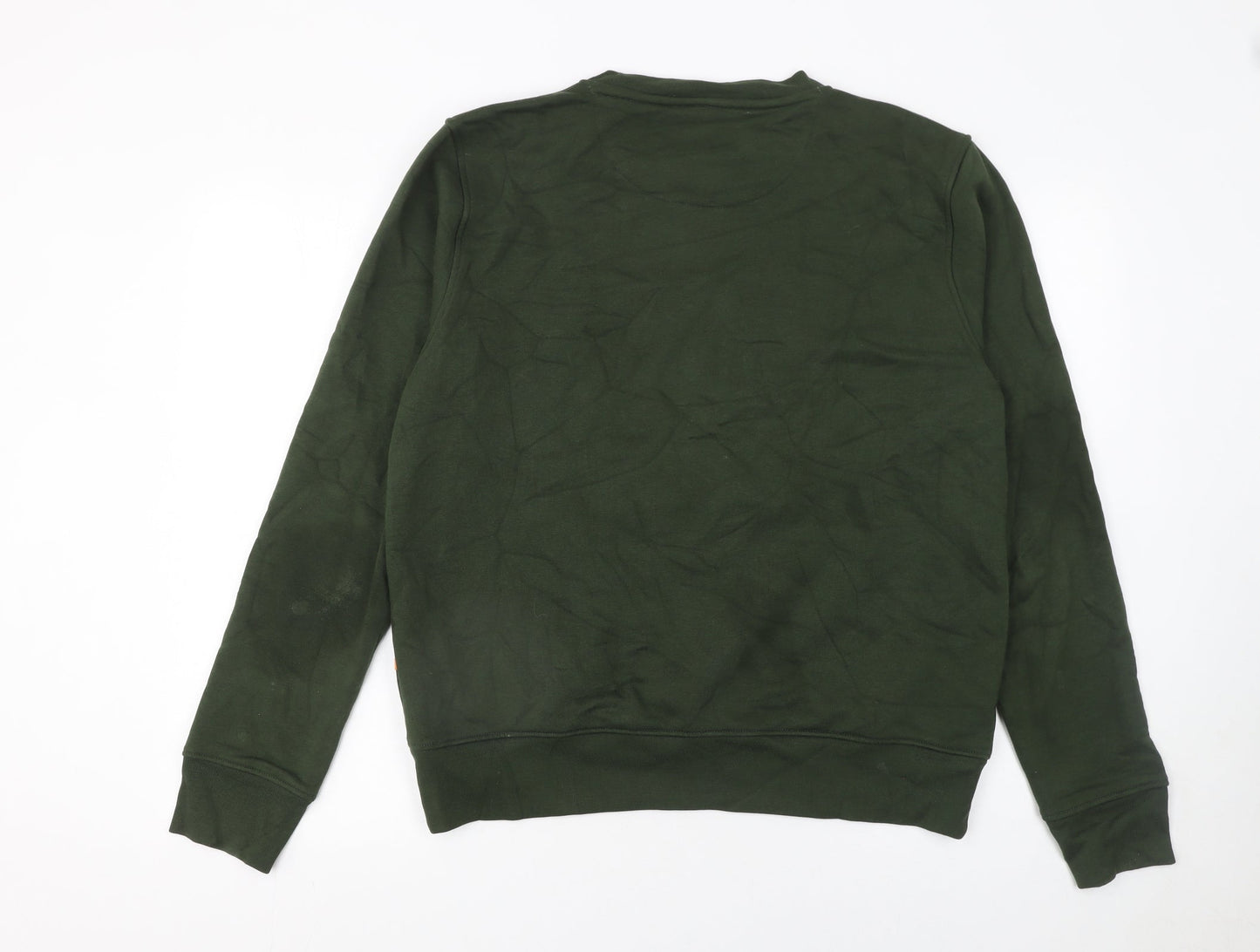 Far Afield Women Dark Green Pullover Sweatshirt Size M Organic Cotton Blend
