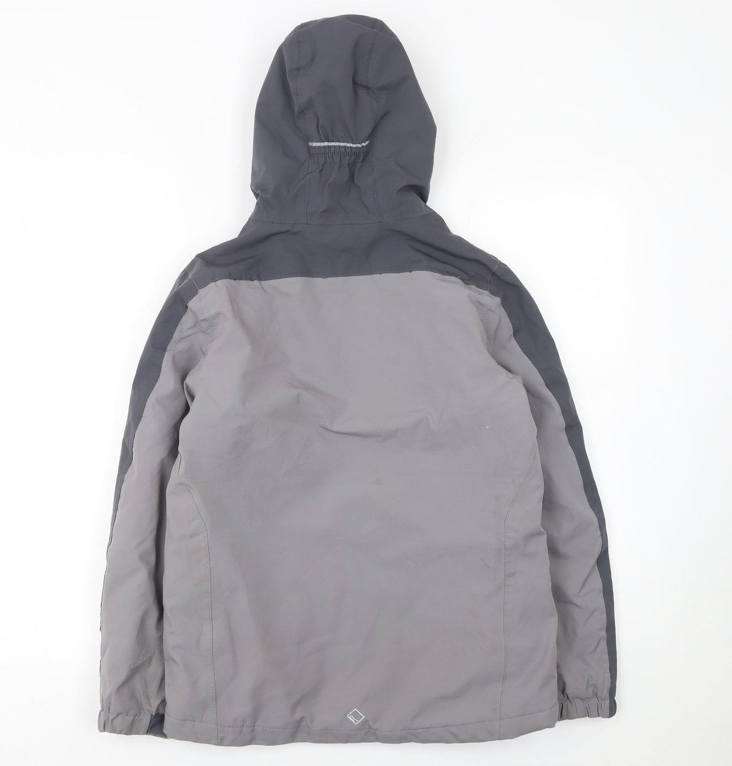 Regatta Boys Grey Waterproof Hooded Rain Coat Jacket 11-12 Years