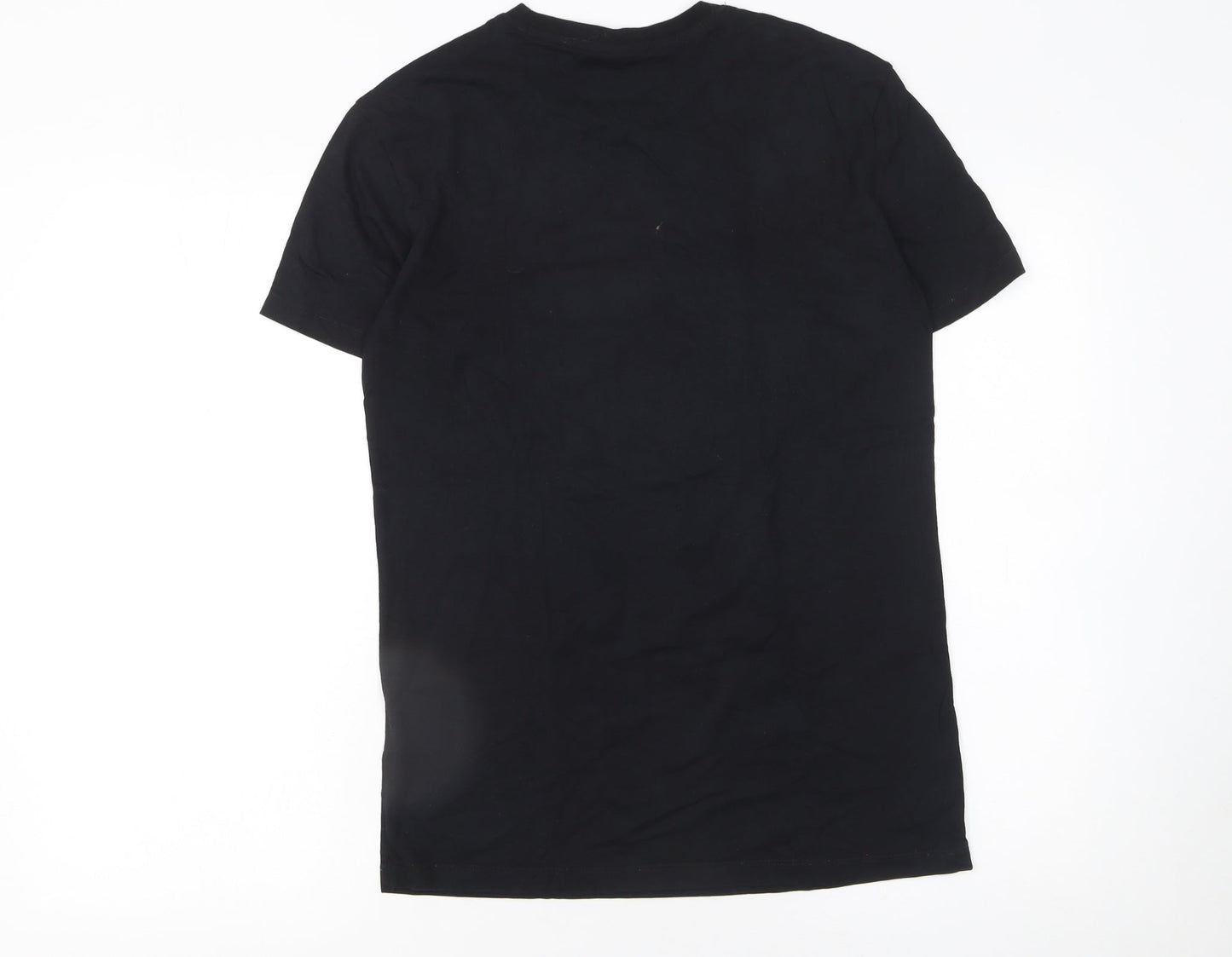 H&M Women’s Black Art Print Cotton T-Shirt Size XS