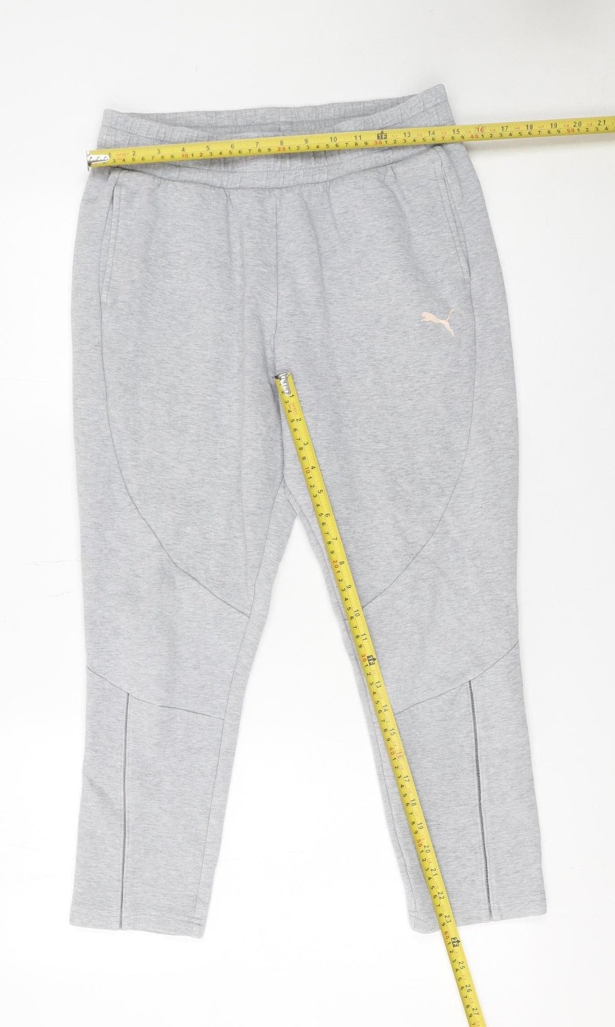 Puma Womens Grey Jogger Trousers Size M Elastic Waist Comfort Fit