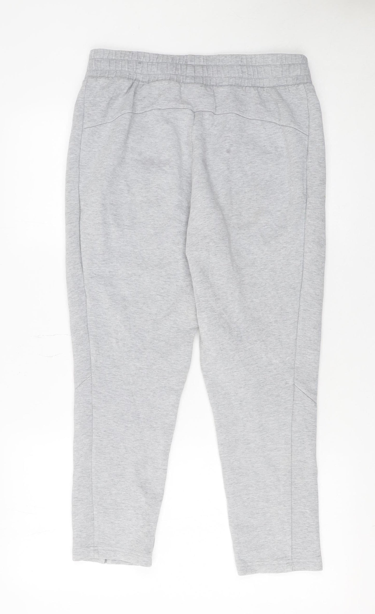 Puma Womens Grey Jogger Trousers Size M Elastic Waist Comfort Fit