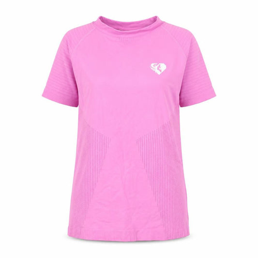 Women's Best Pink Short Sleeve Slim Fit Activewear T-Shirt Size S