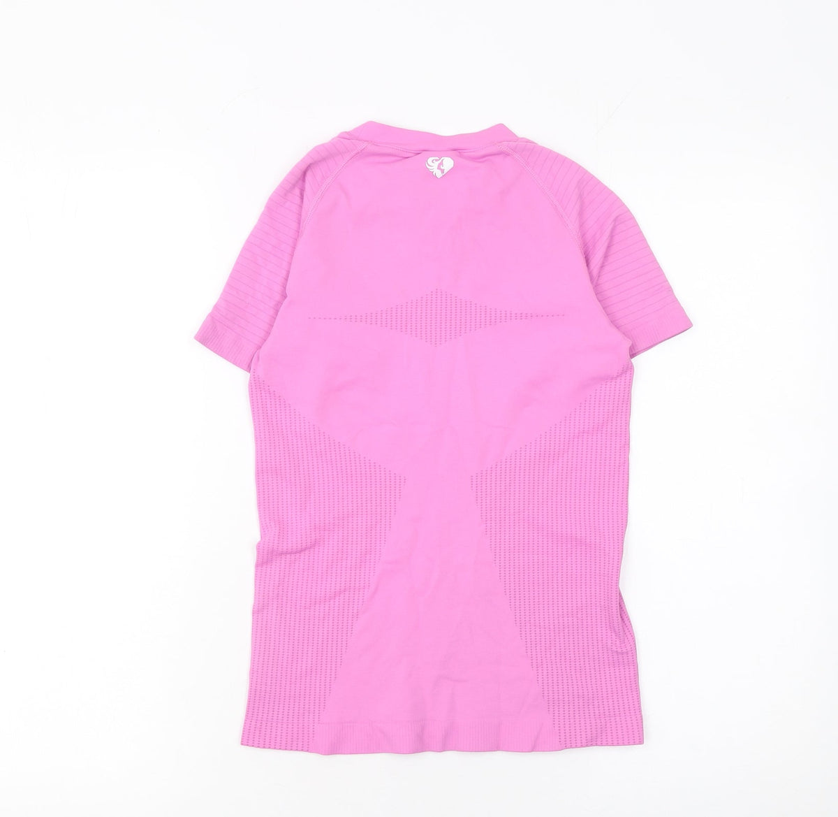 Women's Best Pink Short Sleeve Slim Fit Activewear T-Shirt Size S