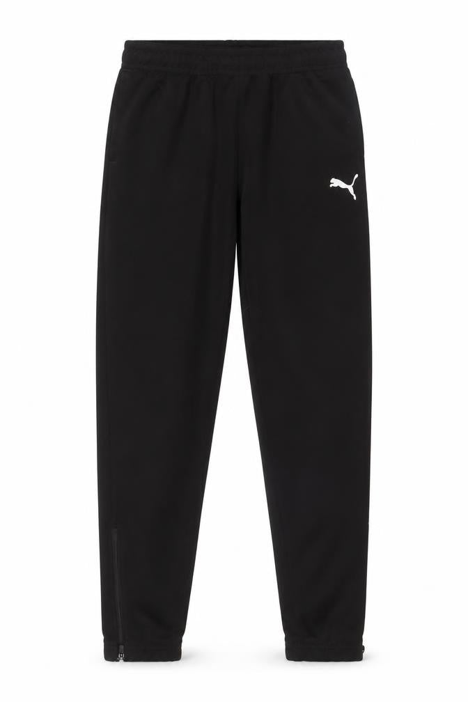 Puma Boys Black Slim Jogger Trousers 11-12 Years Athletic Fit Zip Pockets
