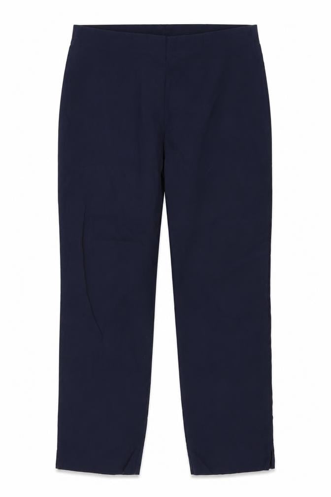Gallery Women's Blue Size 16 Stretch Viscose Straight Leg Trousers