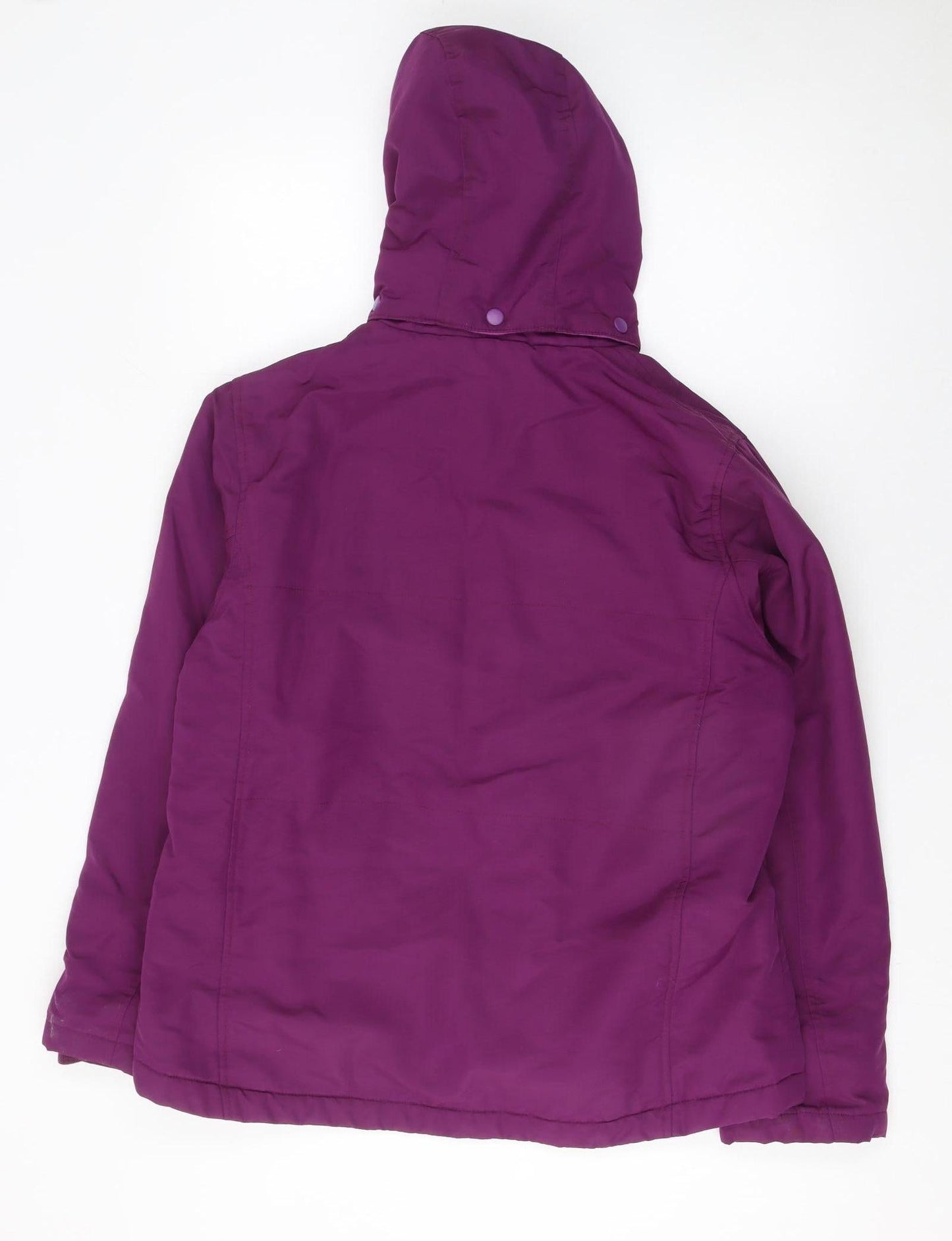 Maine New England Women's Purple Hooded Puffer Jacket Size 16