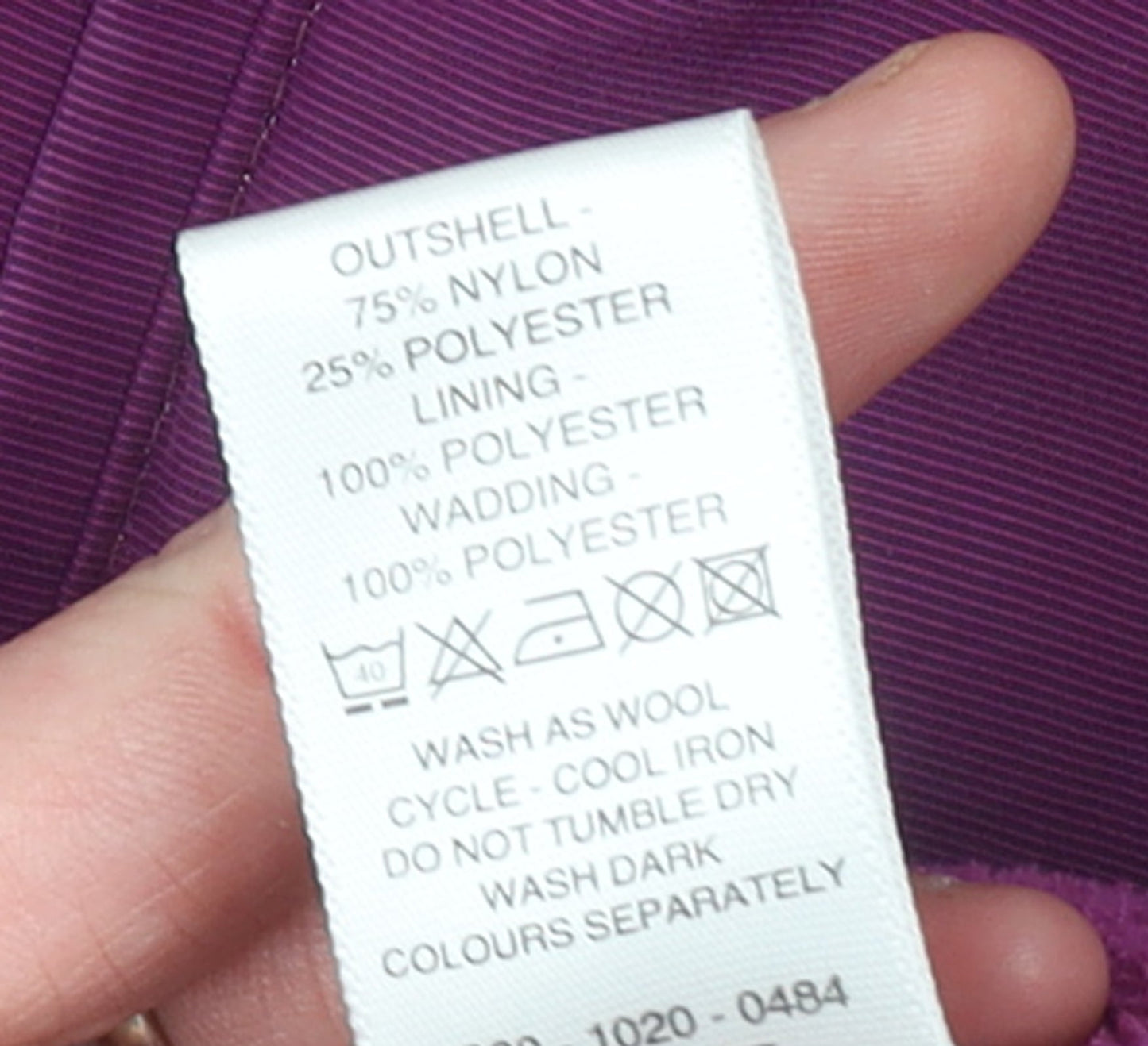 Maine New England Women's Purple Hooded Puffer Jacket Size 16