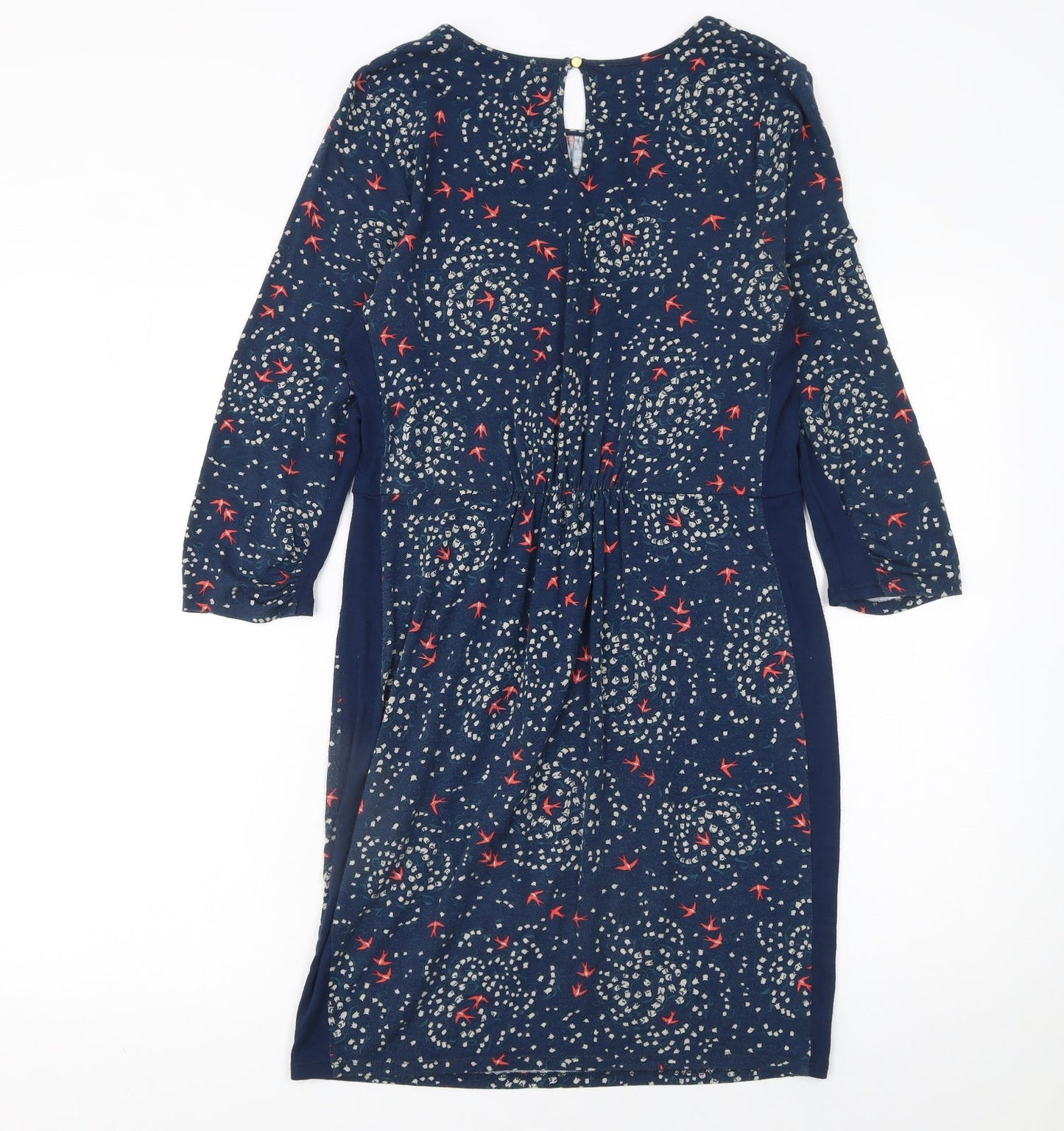 Oasis Women’s Blue Animal Print Shift Dress Size S Viscose Blend