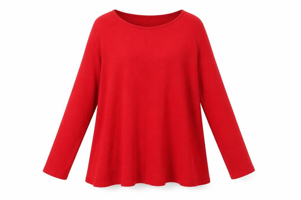 Phase Eight Women Red Long Sleeve Relaxed Fit Viscose Wool Pullover Jumper Size S