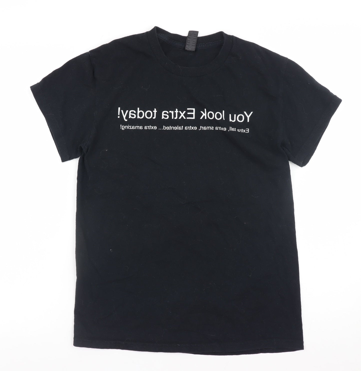 Gildan Women's Black Cotton Funny Quote T-Shirt Size S