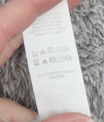 Love to Lounge Women’s Grey Fleece Cowl Neck Lounge Top Size M