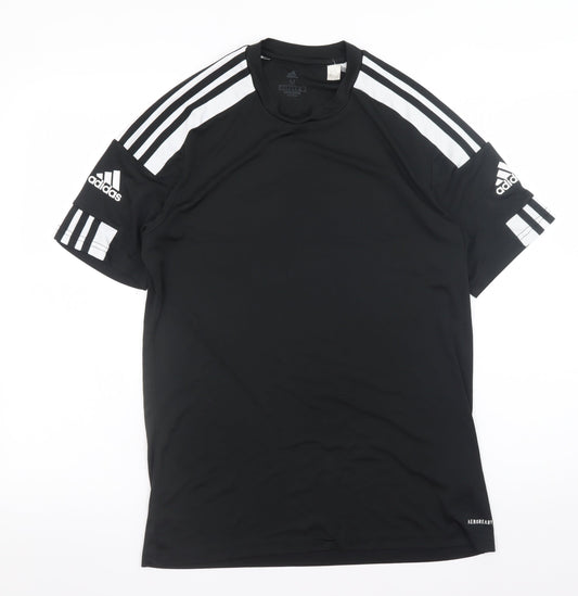 Adidas Men's Black Regular Fit AEROREADY Sports T-Shirt Size M